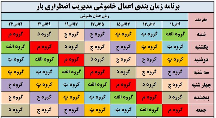 جدول قطعی برق روحانی را رئیسی حل کرد/ بساط قطعی مکرر برق گلستان برچیده شد